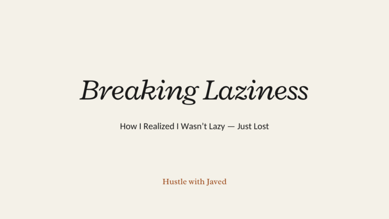 Breaking Laziness: A Simple Discipline System for Youth