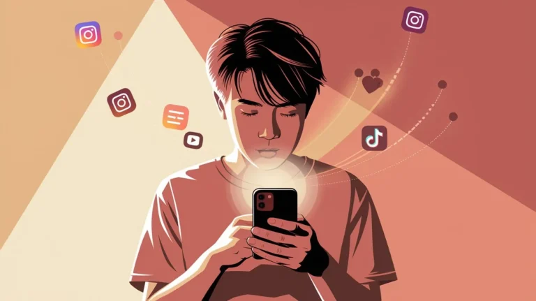 Person trying to control smartphone usage and reduce phone addiction