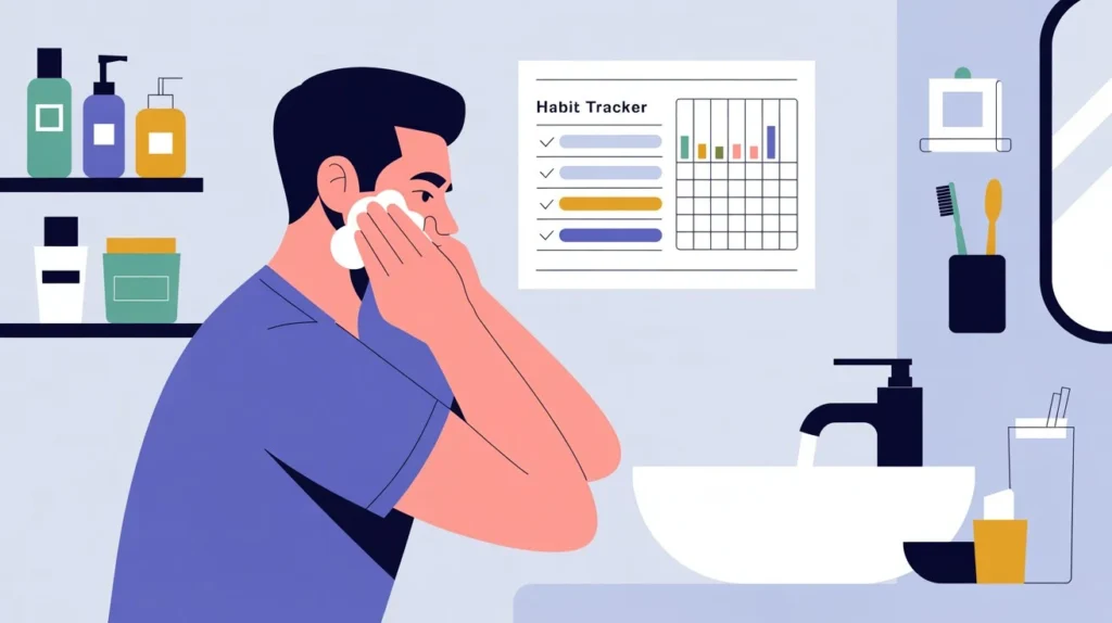 discipline and skincare habits for men