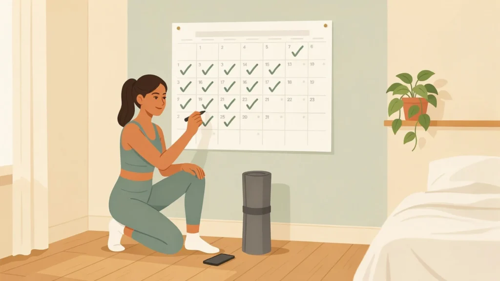 30-day home workout challenge tracker