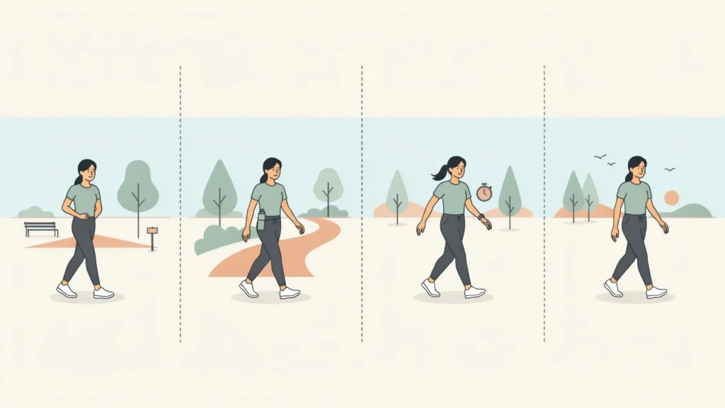 Four-week beginner walking journey